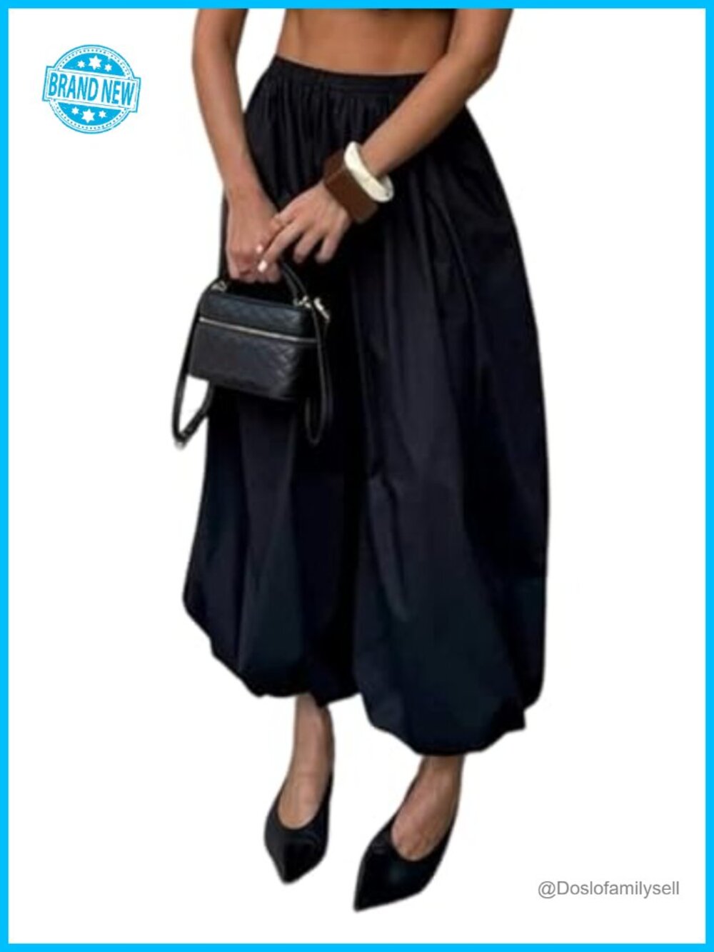 Women's Wide Leg Palazzo Balloon Pants Drawstring Waist Pleated Harem Joggers